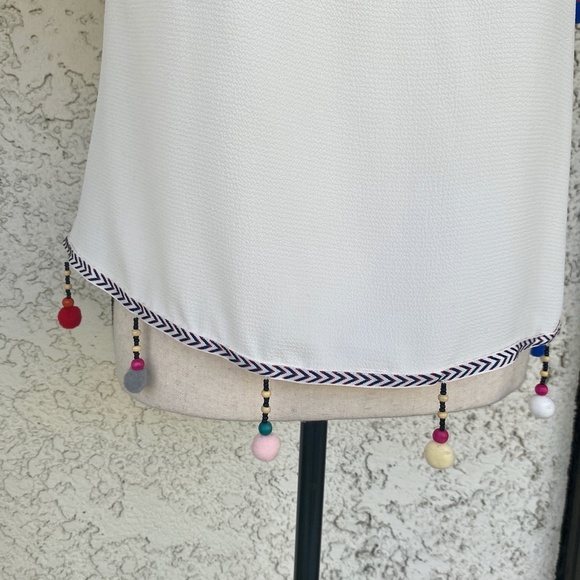 Have White Pom Pom Off The Shoulder Blouse SMALL - Picture 5 of 13
